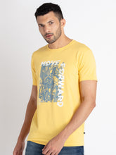 Mens Printed Round Neck T-Shirt